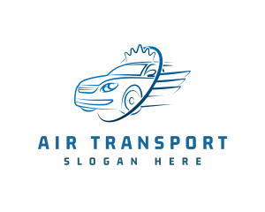 Crown Wing Car Transport logo design