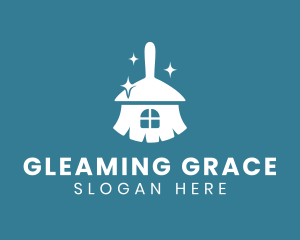 Sparkling Broom House logo design