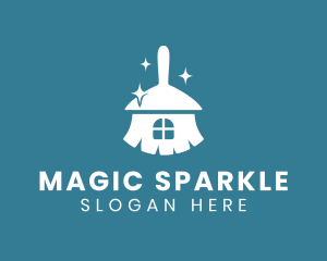 Sparkling Broom House logo design