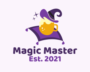 Magic Wizard Beer Mug logo design