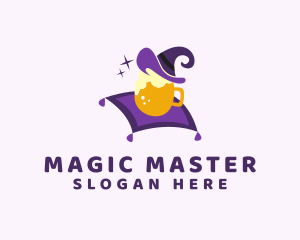 Magic Wizard Beer Mug logo design