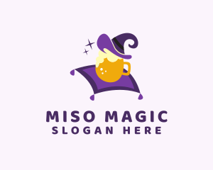 Magic Wizard Beer Mug logo design