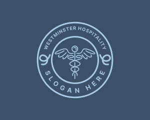 Health Caduceus Medicine logo design