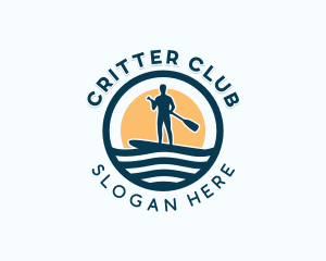 Water Paddleboarding Tournament logo design