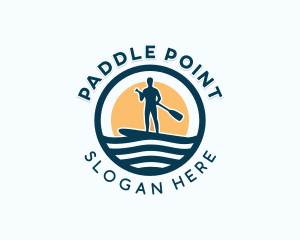 Water Paddleboarding Tournament logo design