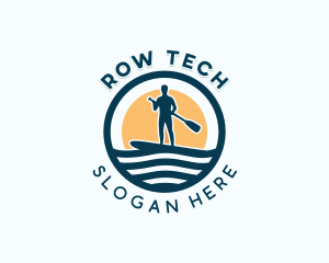 Water Paddleboarding Tournament logo design