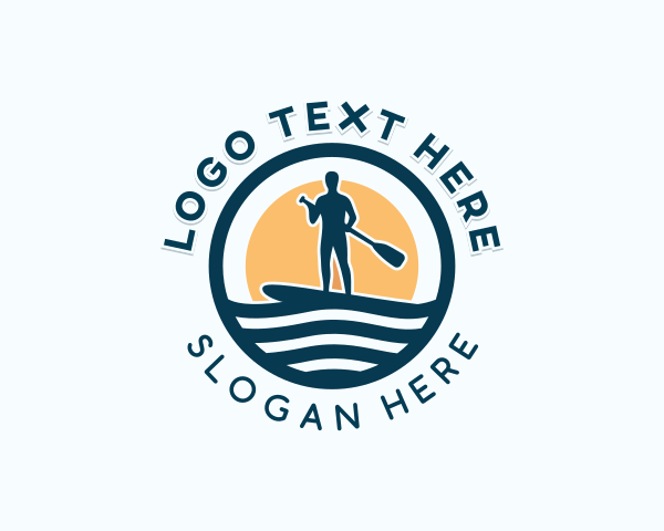 Paddleboarding logo example 2