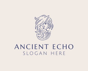 Ancient Greek Head logo design