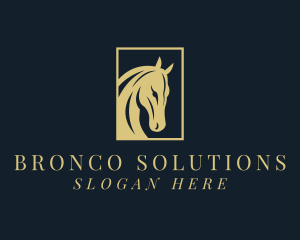 Horse Bronco Stallion logo