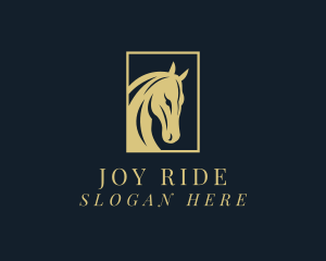 Horse Bronco Stallion logo design