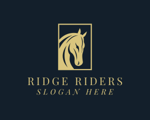 Horse Bronco Stallion logo design