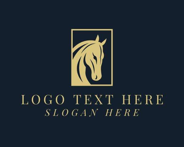 Horse Rider logo example 1