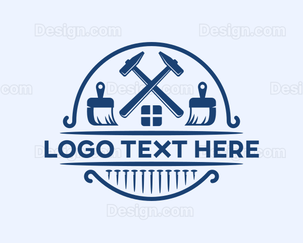 Carpentry Construction Tools Logo