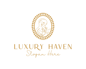 Luxury Woman Portrait logo design