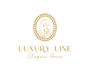 Luxury Woman Portrait logo design