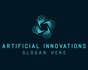 Artificial Intelligence Tech logo design