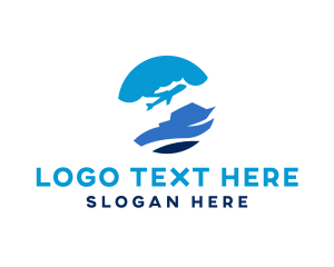 Airplane Cruise Ship Travel logo