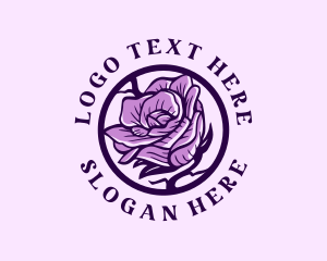 Natural Organic Flower Logo