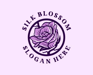 Rose Organic Flower logo design