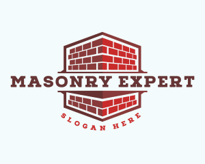 Mason Brick Construction logo design