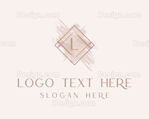 Cosmetics Beauty Frame Letter Logo