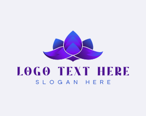 Gradient Floral Meditation logo