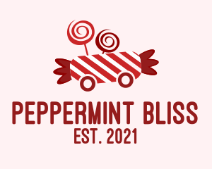 Peppermint Candy Cart  logo design