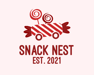 Peppermint Candy Cart  logo design