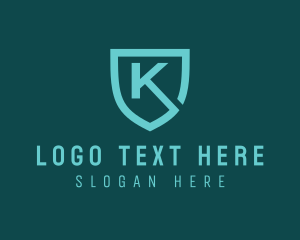 Professional Shield Letter K logo
