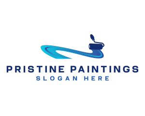 Paint Roller Painting logo design