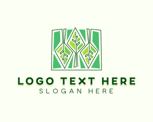 Geometric Abstract Forest logo