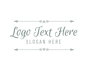 Classy Script Wordmark logo