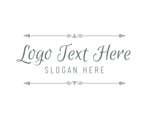 Classy Script Wordmark Logo