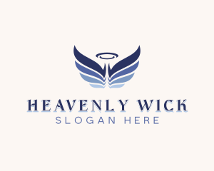 Halo Angel Wings logo design