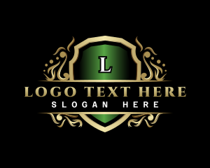 Luxury Shield Crest logo