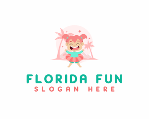 Fun Beach Girl logo design