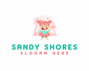 Fun Beach Girl logo design