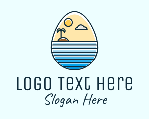 Sunset Island Egg Logo