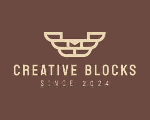 Creative Brick Wings logo design