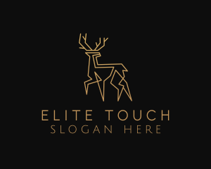 Deluxe Golden Deer logo design