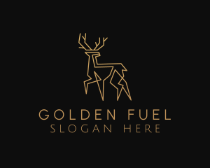 Deluxe Golden Deer logo design