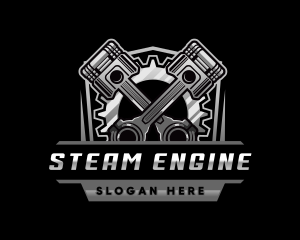 Engine Gear Shield logo design