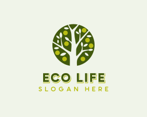 Nature Eco Tree logo design