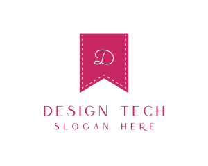 Stitch Thread Ribbon logo design