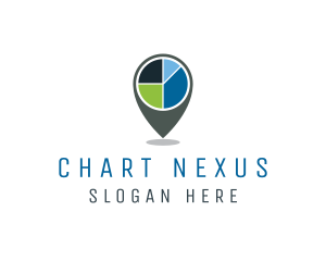 Pie Chart Location logo