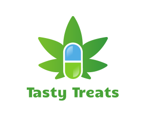 Medical Marijuana Pill Capsule logo