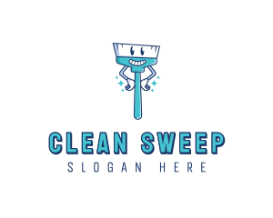 Broom Cleaning Janitorial logo