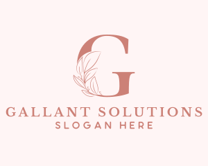 Elegant Leaves Letter G logo design