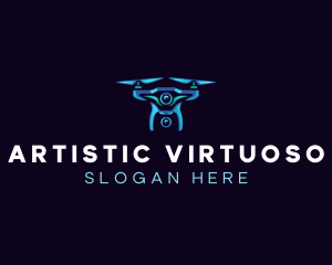 Aerial Photography Drone logo design