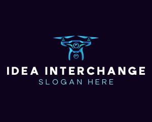 Aerial Photography Drone logo design